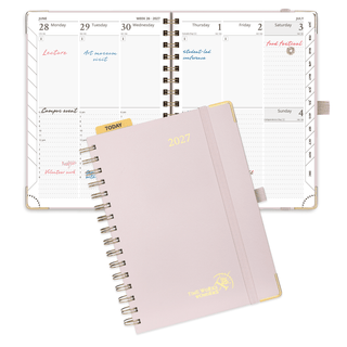 POPRUN 2026 Weekly Planner Light Pink