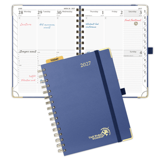 POPRUN 2026 Weekly Planner Navy Blue