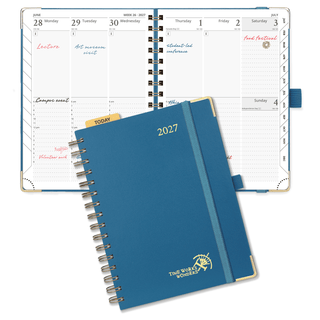 POPRUN 2026 Weekly Planner Night Sky Blue