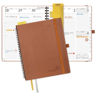 POPRUN 2027 Week Planner Brown