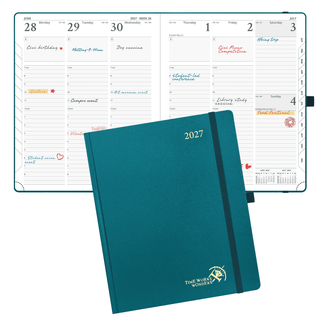POPRUN 2027 Week Planner Pacific Green