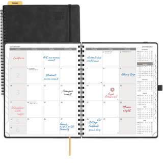 POPRUN 2027 Monthly Planner Black