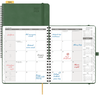 POPRUN 2027 Monthly Planner Green