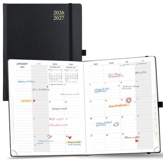 POPRUN 2026-2027 Academic Planner Black