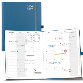 POPRUN 2026-2027 Academic Planner Haze blue