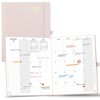 POPRUN 2026-2027 Academic Planner Light Pink