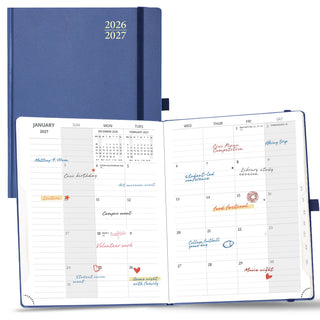 POPRUN 2026-2027 Academic Planner Navy Blue