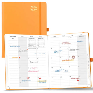 POPRUN 2026-2027 Academic Planner Orange