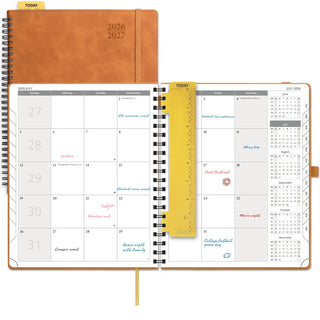 POPRUN 2026-2027 Academic Planner Brown