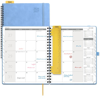 POPRUN 2026-2027 Academic Planner Cerulean Blue
