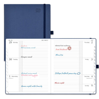 POPRUN 2026-2027 Academic Planner Navy Blue