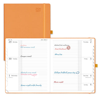 POPRUN 2026-2027 Academic Planner Orange