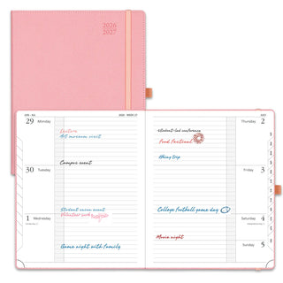 POPRUN 2026-2027 Academic Planner Soft Pink