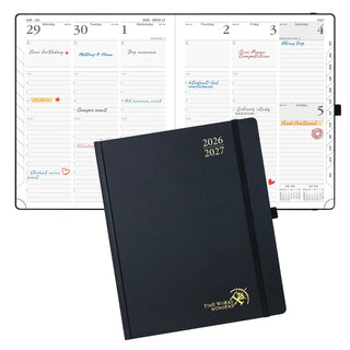 POPRUN 2026-2027 Academic Planner Black