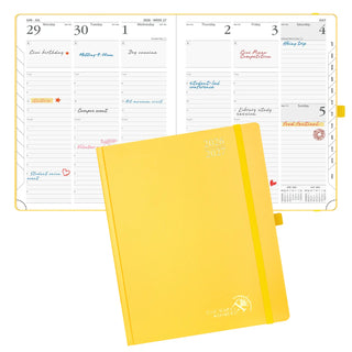 POPRUN 2026-2027 Academic Planner Light Yellow