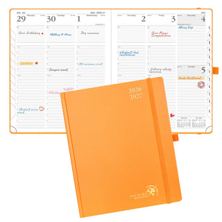 POPRUN 2026-2027 Academic Planner Orange