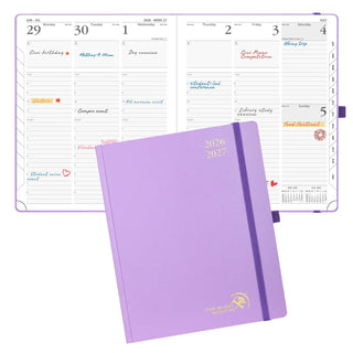 POPRUN 2026-2027 Academic Planner Violet