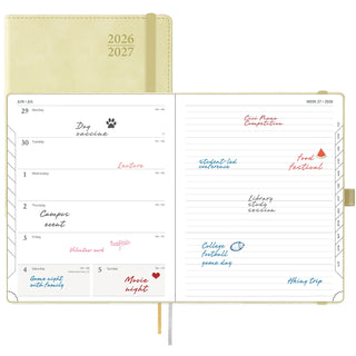 POPRUN 2026-2027 Academic Planner Beige