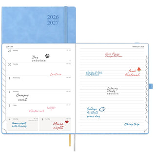 POPRUN 2026-2027 Academic Planner Cerulean Blue