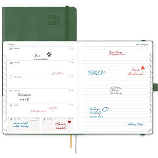 POPRUN 2026-2027 Academic Planner Green