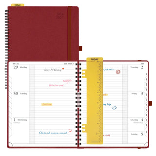 POPRUN 2026-2027 Academic Planner Burgundy