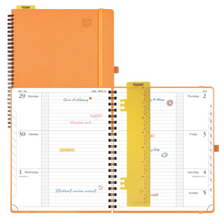POPRUN 2026-2027 Academic Planner Orange