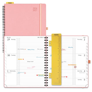 POPRUN 2026-2027 Academic Planner Soft Pink