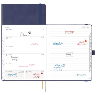 POPRUN 2026-2027 Academic Planner Navy Blue