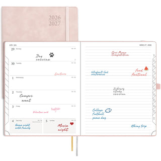 POPRUN 2026-2027 Academic Planner Pink