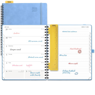 POPRUN 2026-2027 Academic Planner Cerulean Blue