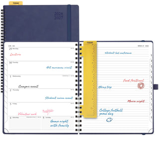 POPRUN 2026-2027 Academic Planner Navy Blue