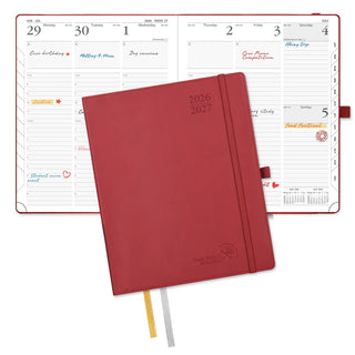 POPRUN 2026-2027 Academic Planner Burgundy