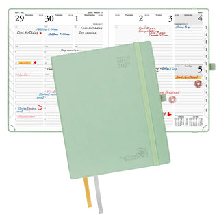 POPRUN 2026-2027 Academic Planner Celadon Green