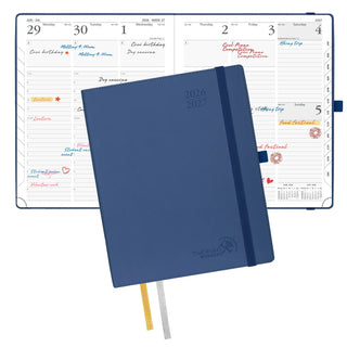 POPRUN 2026-2027 Academic Planner Navy Blue