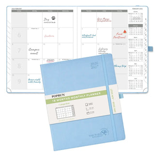 POPRUN 2025 Monthly Planner Donau Blue