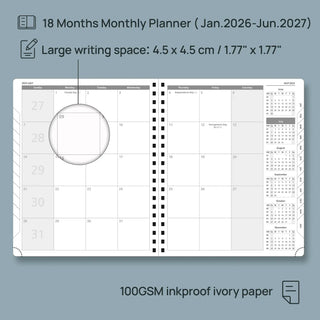 POPRUN 2026 Monthly Planner