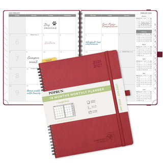 POPRUN 2026 Monthly Planner Bordeaux