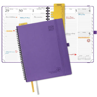 POPRUN 2026-2027 Academic Planner Purple