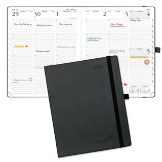 POPRUN 2026 Weekly Planner Black