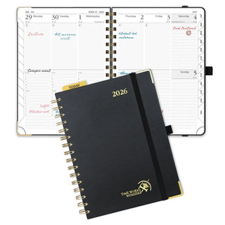 POPRUN 2026 Weekly Planner Black