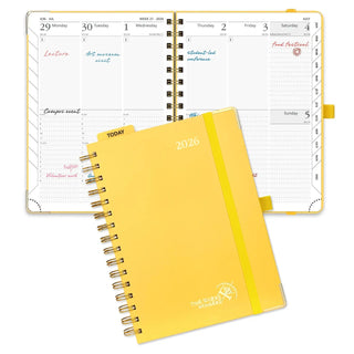 POPRUN 2026 Weekly Planner Light Yellow
