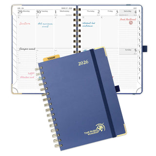 POPRUN 2026 Weekly Planner Night Sky Blue