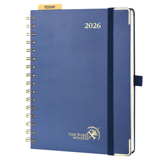 POPRUN 2026 Weekly Planner Night Sky Blue