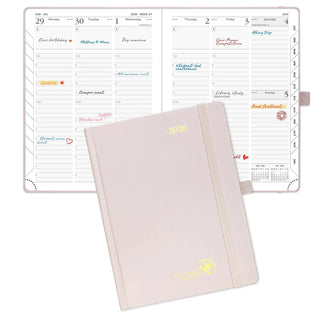 POPRUN 2025 Weekly Planner Light Pink