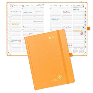 POPRUN 2025 Weekly Planner Orange