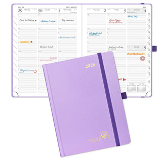 POPRUN 2025 Weekly Planner Violet
