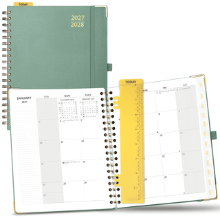 POPRUN 2027 Monthly Planner Mid Night Green