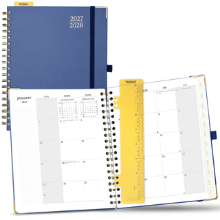 POPRUN 2027 Monthly Planner Navy Blue