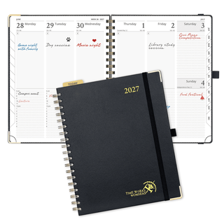 POPRUN Weekly Planner Black