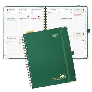 POPRUN Weekly Planner Dark Green
